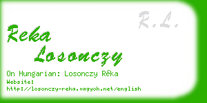 reka losonczy business card